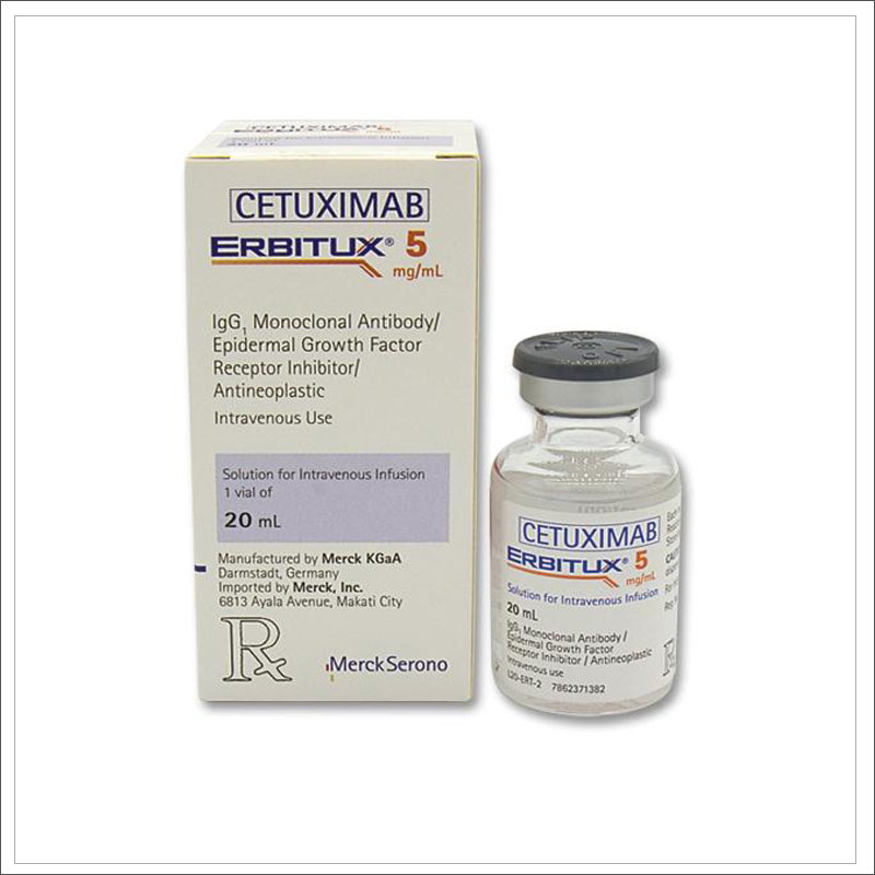 Erbitux cetuximab injection 100 mg/50 mL, 200 mg/100 mL